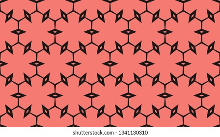 Red . abstract seamless geometries pattern. for wallpaper. design page fill. Vector illustration.