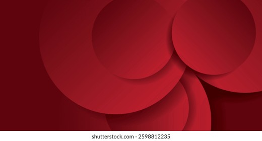 red abstract shape background. Circle composition Space. eps 10