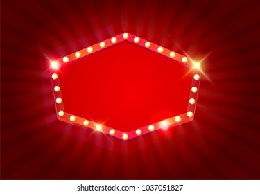 red  abstract shape with light 