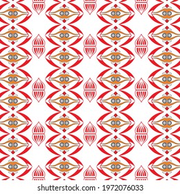 red abstract shape in white background