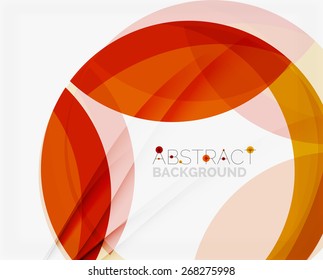Red abstract shapes background for your message. Vector