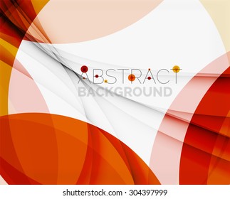 Red abstract shapes background for your message. Vector