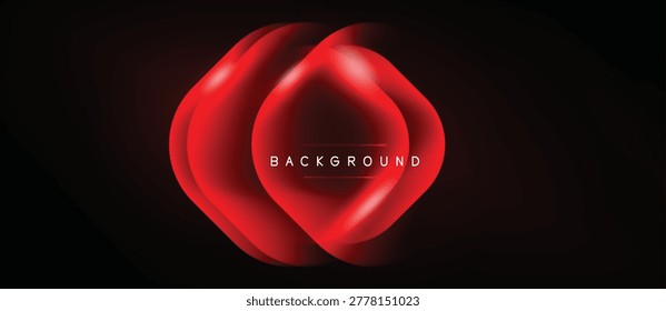 Las Formas abstractas rojas