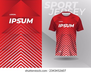 camiseta roja abstracta diseño de camiseta deportiva para el ciclismo de carreras de fútbol