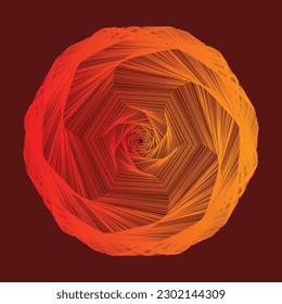 Red abstract spiral design. Ready for logos, icons, templates or just posting on social media. Vector eps 10