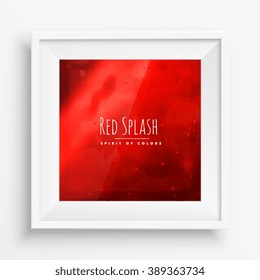 red abstract splash background