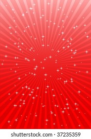 Red abstract sunset