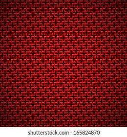 Red abstract technology background with seamless cross perforated pattern for web sites, user interfaces (UI), applications (apps) and business presentations. Vector illustration.