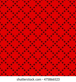 Red abstract technology background with seamless square perforated speaker grill texture for design concepts, wallpapers, business presentations, web and prints. Vector illustration.