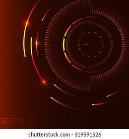  red abstract technology background vector illustration