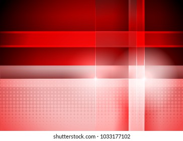 Red abstract template for card or banner. Metal Background with waves and reflections. Business background, silver, illustration. Illustration of abstract background with a metallic element
