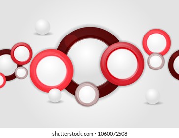 Red abstract template for card or banner. Metal Background with waves and reflections. Business background, silver, illustration. Illustration of abstract background with a metallic element
