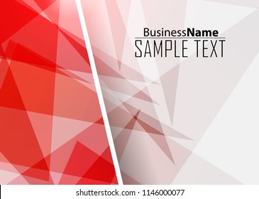Red abstract template for card or banner. Metal Background with waves and reflections. Business background, silver, illustration. Illustration of abstract background with a metallic element