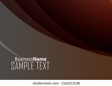 Red abstract template for card or banner. Metal Background with waves and reflections. Business background, silver, illustration. Illustration of abstract background with a metallic element