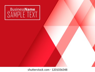 Red abstract template for card or banner. Metal Background with waves and reflections. Business background, silver, illustration. Illustration of abstract background with a metallic element