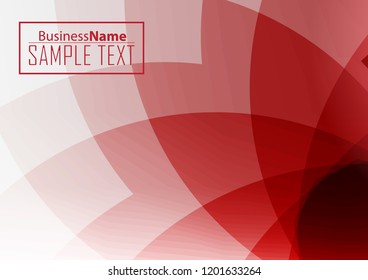 Red abstract template for card or banner. Metal Background with waves and reflections. Business background, silver, illustration. Illustration of abstract background with a metallic element