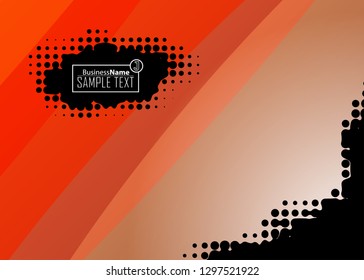 Red abstract template for card or banner. Metal Background with waves and reflections. Business background, silver, illustration. Illustration of abstract background with a metallic element