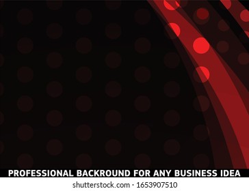 Red abstract template for card or banner. Metal Background with waves and reflections. Business background, silver, illustration. Illustration of abstract background with a metallic element