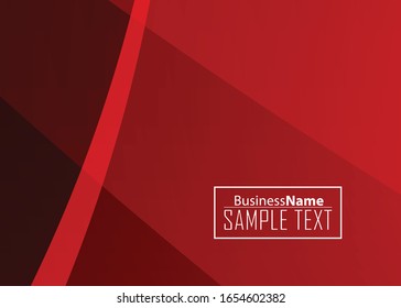 Plantilla abstracta roja para tarjeta o pancarta. Fondo metálico con ondas y reflejos. Antecedentes empresariales, plata, ilustración. Ilustración de fondo abstracto con un elemento metálico