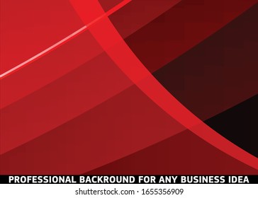 Red abstract template for card or banner. Metal Background with waves and reflections. Business background, silver, illustration. Illustration of abstract background with a metallic element