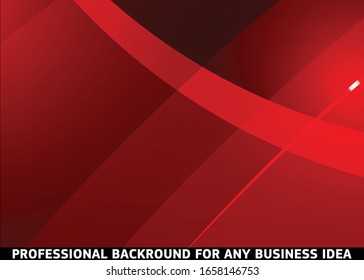 Red abstract template for card or banner. Metal Background with waves and reflections. Business background, silver, illustration. Illustration of abstract background with a metallic element