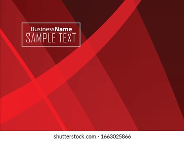 Red abstract template for card or banner. Metal Background with waves and reflections. Business background, silver, illustration. Illustration of abstract background with a metallic element