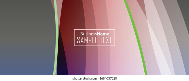 Red abstract template for card or banner. Metal Background with waves and reflections. Business background, silver, illustration. Illustration of abstract background with a metallic element