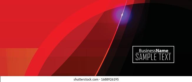 Red abstract template for card or banner. Metal Background with waves and reflections. Business background, silver, illustration. Illustration of abstract background with a metallic element