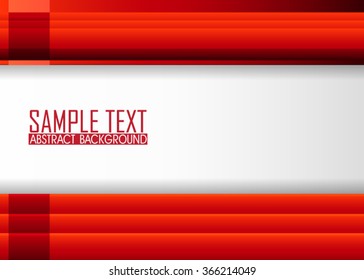 Red abstract template for card or banner. Metal Background with waves and reflections. Business background, silver, illustration. Illustration of abstract background with a metallic element