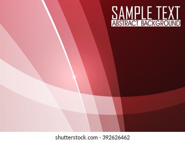Red abstract template for card or banner. Metal Background with waves and reflections. Business background, silver, illustration. Illustration of abstract background with a metallic element