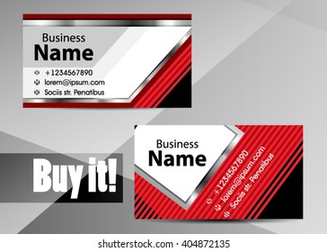 Red abstract template for card or banner. Metal Background with waves and reflections. Business background, silver, illustration. Illustration of abstract background with a metallic element