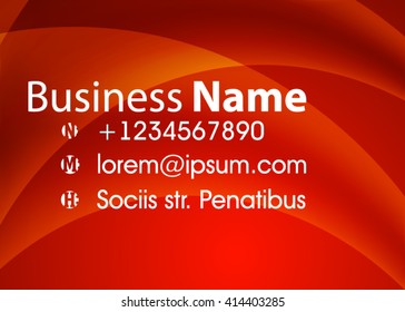 Red abstract template for card or banner. Metal Background with waves and reflections. Business background, silver, illustration. Illustration of abstract background with a metallic element
