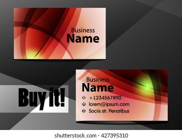 Red abstract template for card or banner. Metal Background with waves and reflections. Business background, silver, illustration. Illustration of abstract background with a metallic element