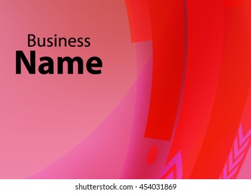Red abstract template for card or banner. Metal Background with waves and reflections. Business background, silver, illustration. Illustration of abstract background with a metallic element