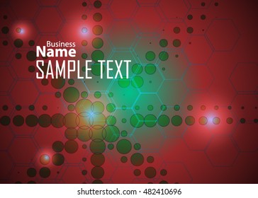 Red abstract template for card or banner. Metal Background with waves and reflections. Business background, silver, illustration. Illustration of abstract background with a metallic element