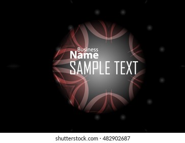 Red abstract template for card or banner. Metal Background with waves and reflections. Business background, silver, illustration. Illustration of abstract background with a metallic element