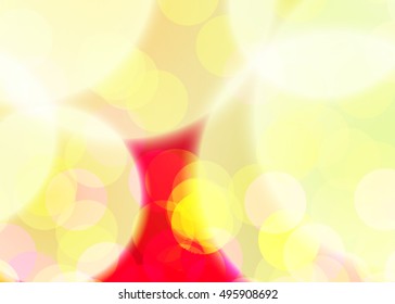 Red abstract template for card or banner. Metal Background with waves and reflections.