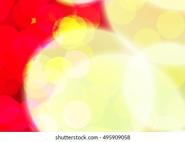 Red abstract template for card or banner. Metal Background with waves and reflections.