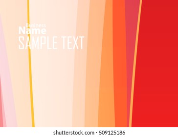 Red abstract template for card or banner. Metal Background with waves and reflections. Business background, silver, illustration. Illustration of abstract background with a metallic element