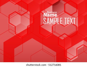Red abstract template for card or banner. Metal Background with waves and reflections. Business background, silver, illustration. Illustration of abstract background with a metallic element