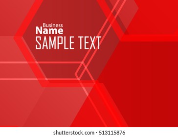 Red abstract template for card or banner. Metal Background with waves and reflections. Business background, silver, illustration. Illustration of abstract background with a metallic element