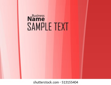 Red abstract template for card or banner. Metal Background with waves and reflections. Business background, silver, illustration. Illustration of abstract background with a metallic element