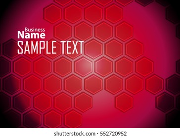 Red abstract template for card or banner. Metal Background with waves and reflections. Business background, silver, illustration. Illustration of abstract background with a metallic element