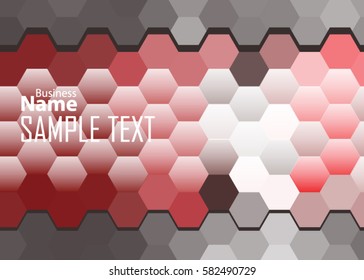 Red abstract template for card or banner. Metal Background with waves and reflections. Business background, silver, illustration. Illustration of abstract background with a metallic element
