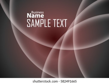 Red abstract template for card or banner. Metal Background with waves and reflections. Business background, silver, illustration. Illustration of abstract background with a metallic element