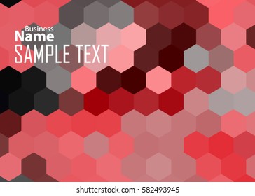 Red abstract template for card or banner. Metal Background with waves and reflections. Business background, silver, illustration. Illustration of abstract background with a metallic element