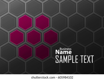 Red abstract template for card or banner. Metal Background with waves and reflections. Business background, silver, illustration. Illustration of abstract background with a metallic element