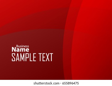 Red abstract template for card or banner. Metal Background with waves and reflections. Business background, silver, illustration. Illustration of abstract background with a metallic element