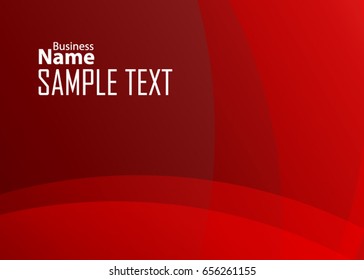 Red abstract template for card or banner. Metal Background with waves and reflections. Business background, silver, illustration. Illustration of abstract background with a metallic element