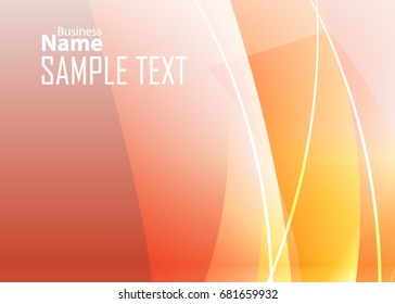 Red abstract template for card or banner. Metal Background with waves and reflections. Business background, silver, illustration. Illustration of abstract background with a metallic element